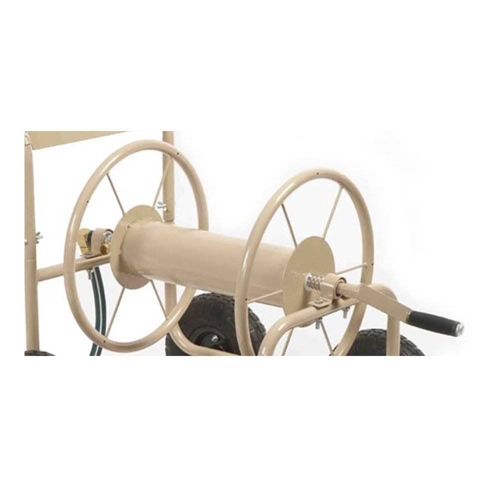 4 Wheel Pneumatic Tire Steel Frame Hose Reel Cart (2 Pack) K560