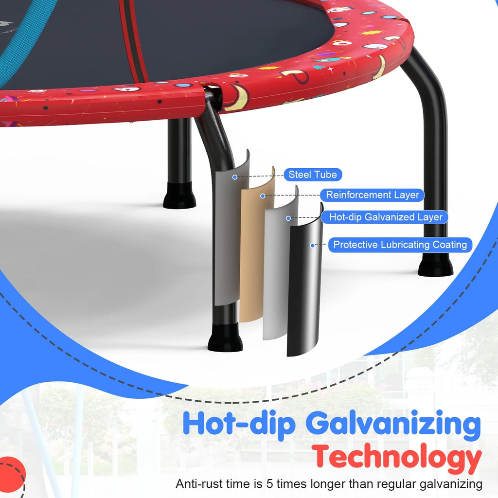 Small No-Gap Trampoline with Basketball Hoop O714