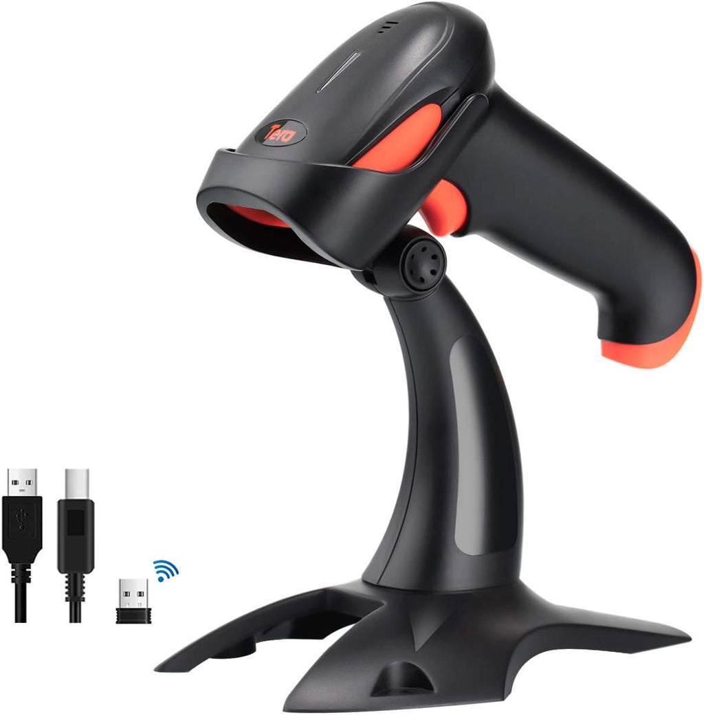 2D Wireless Barcode Scanner with Stand, Pack of 2 H5976