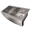 36 in. Double Bowl Stainless Steel Kitchen Sink with Bottom Grid V234609