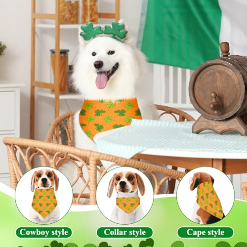 108 Pcs Dog Bandanas Bow Tie Set Plaid Pattern Adjustable Washable Reversible F495169