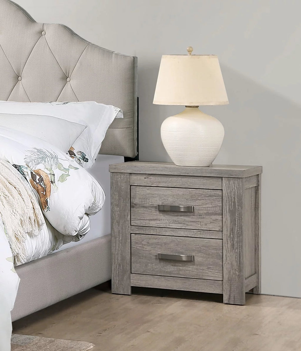 Beige Polyfiber 4pc Bedroom Set T30758