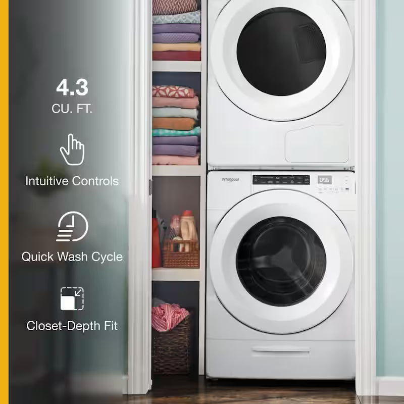 White Stackable Front Load Washing Machine E567