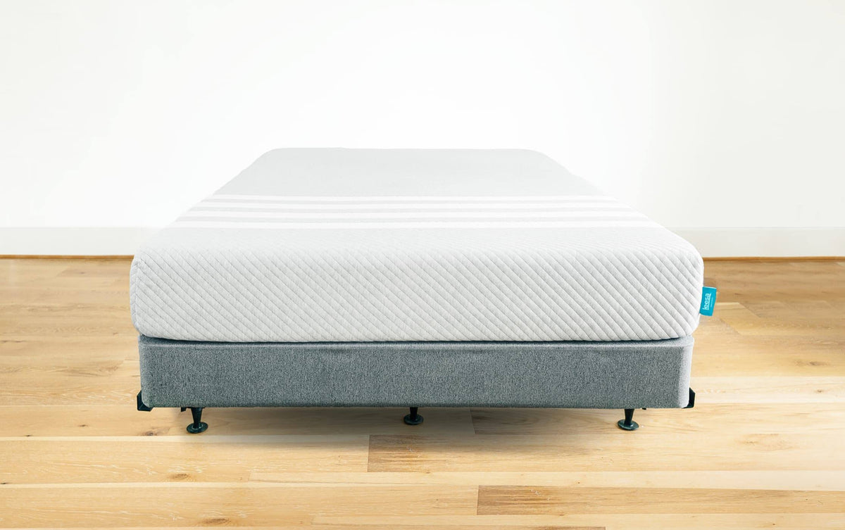 Gray California King Size Bed Mattress Foundation H9246