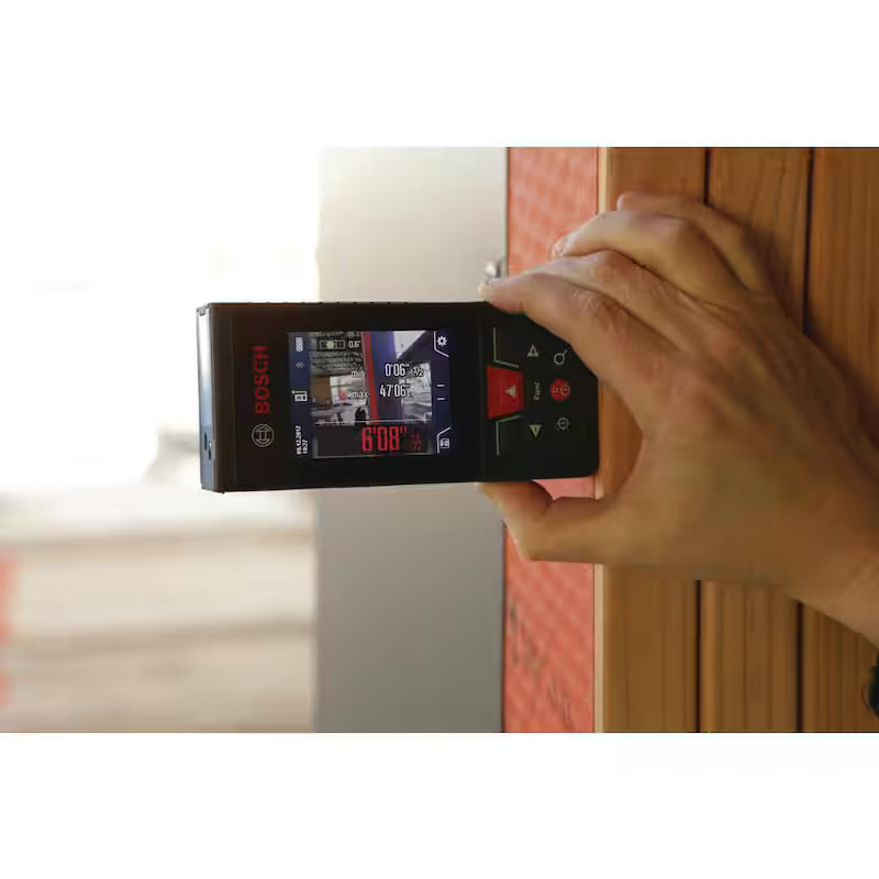 400 ft. Outdoor Laser Distance Measuring Tool with Bluetooth and Camera Viewfinder V422