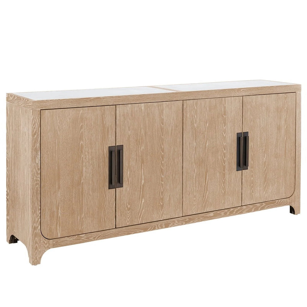 Modern Farmhouse Credenza in Natural Oak Wood W157831