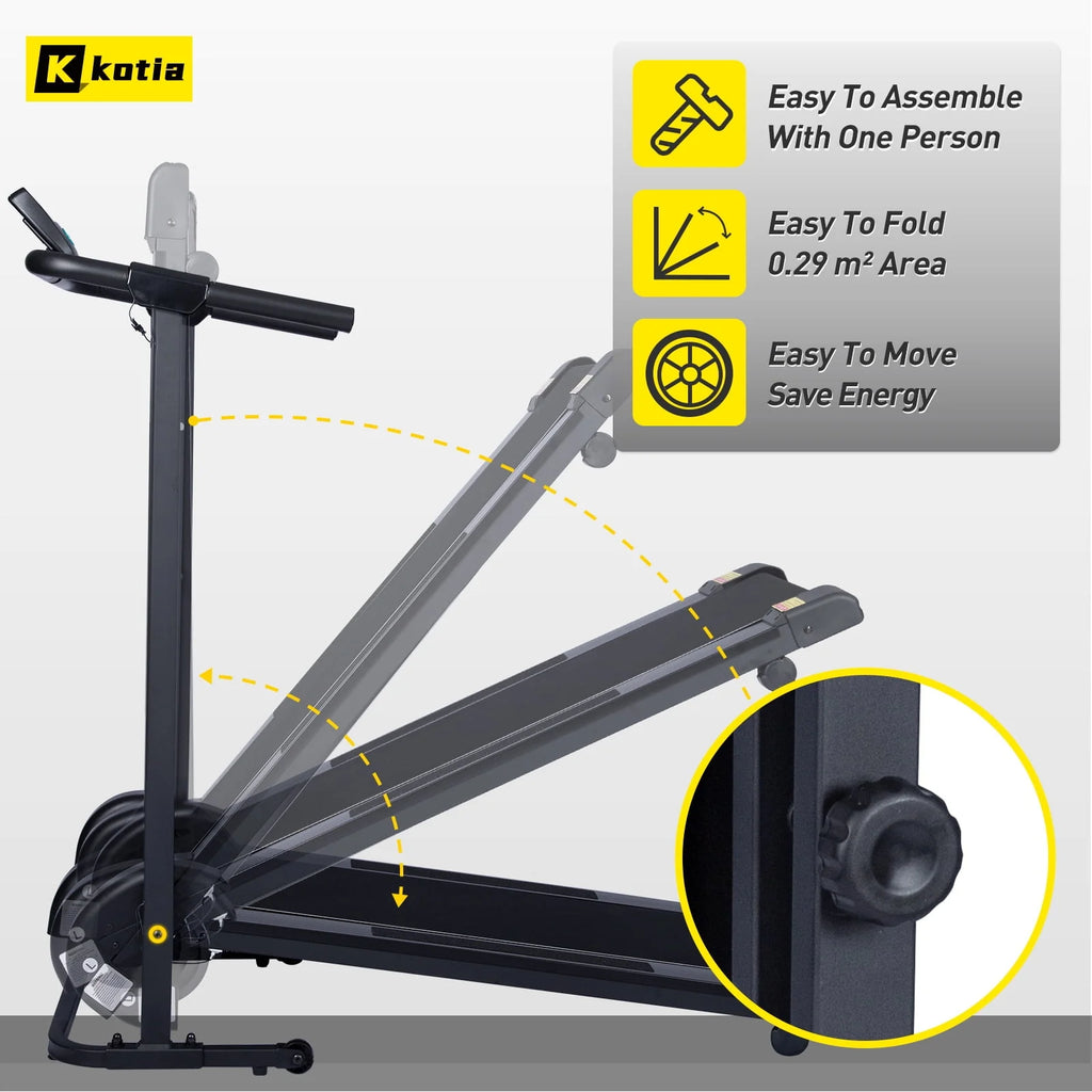 Manual Treadmill Compact and Foldable I1309