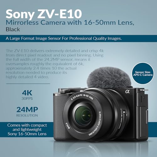 Black APS-C Mirrorless Camera with 16-50mm Lens P876
