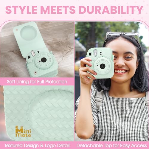 Blossom Pink Instant Camera with Case and Film S16911