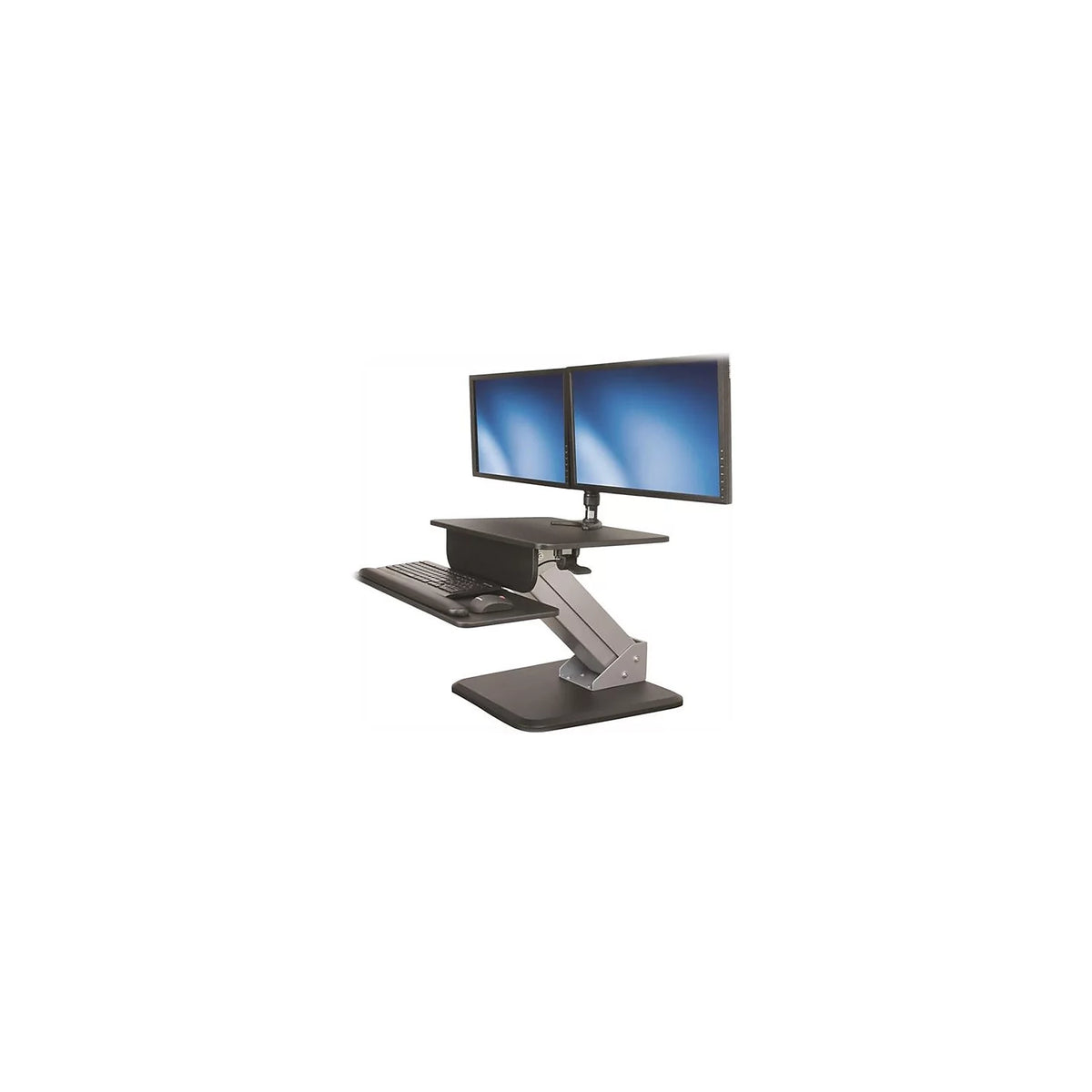 30 inch Sit-to-Stand Workstation Black/Silver M8859