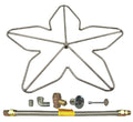 Flat Black Natural Gas Fire Pit Burner Ring Kit V44732
