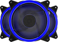 Red 120mm LED Silent Computer Case Fan 3 Pack Y736