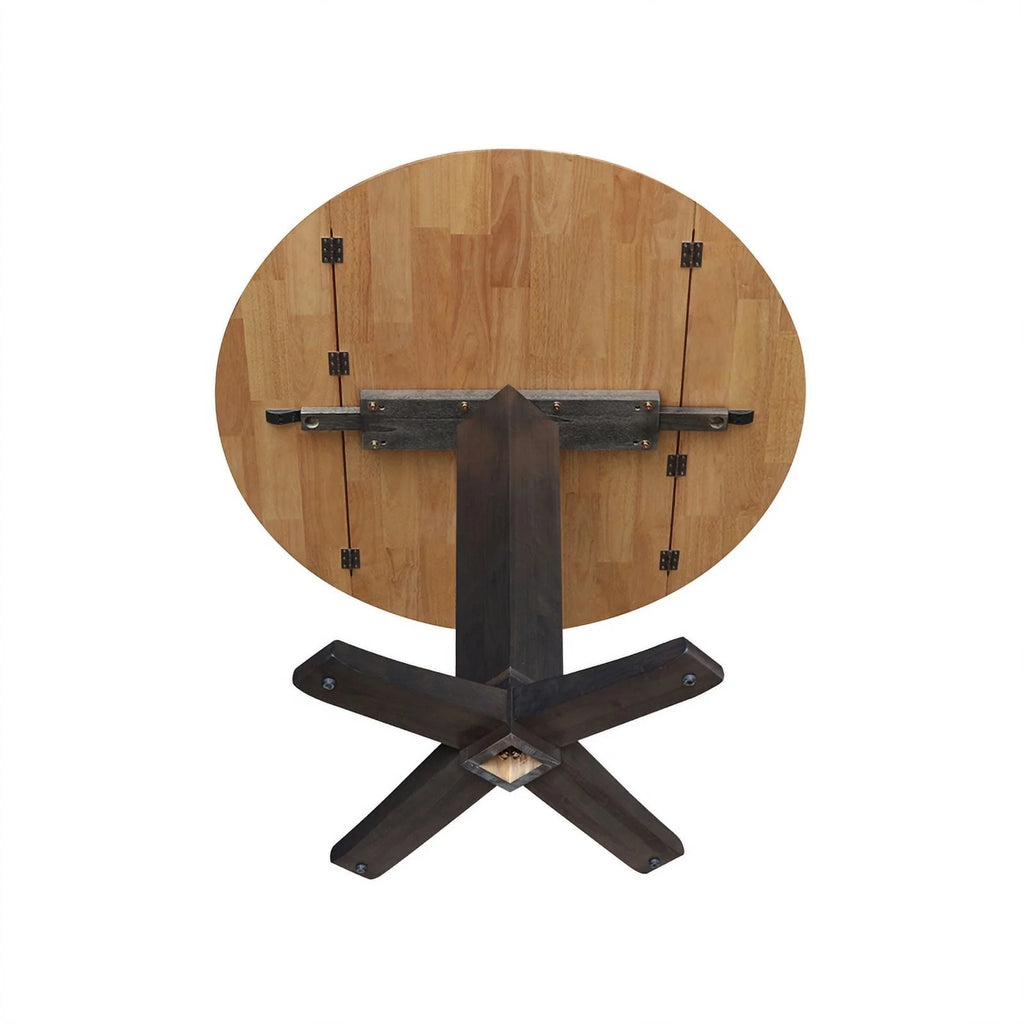 42" Round Dual Drop Leaf Pedestal Dining Table N523377
