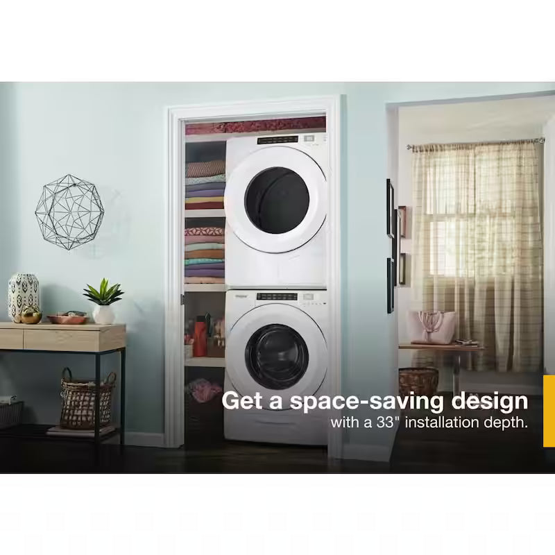 White Stackable Front Load Washing Machine E567