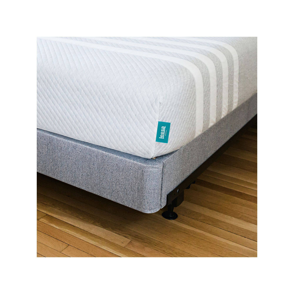 Gray California King Size Bed Mattress Foundation H9246