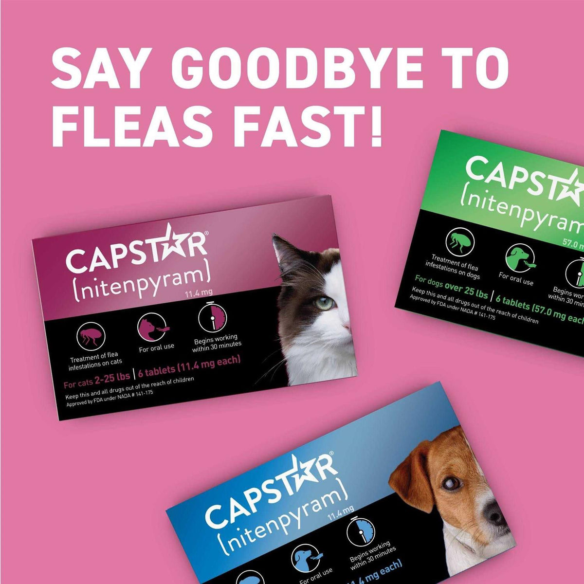 Flea Tablets for Cats 2-25 lbs V928851