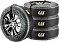4 Piece Wheel Bags for Winter, Fits Tires 22 inches to 31 inches Black D67301
