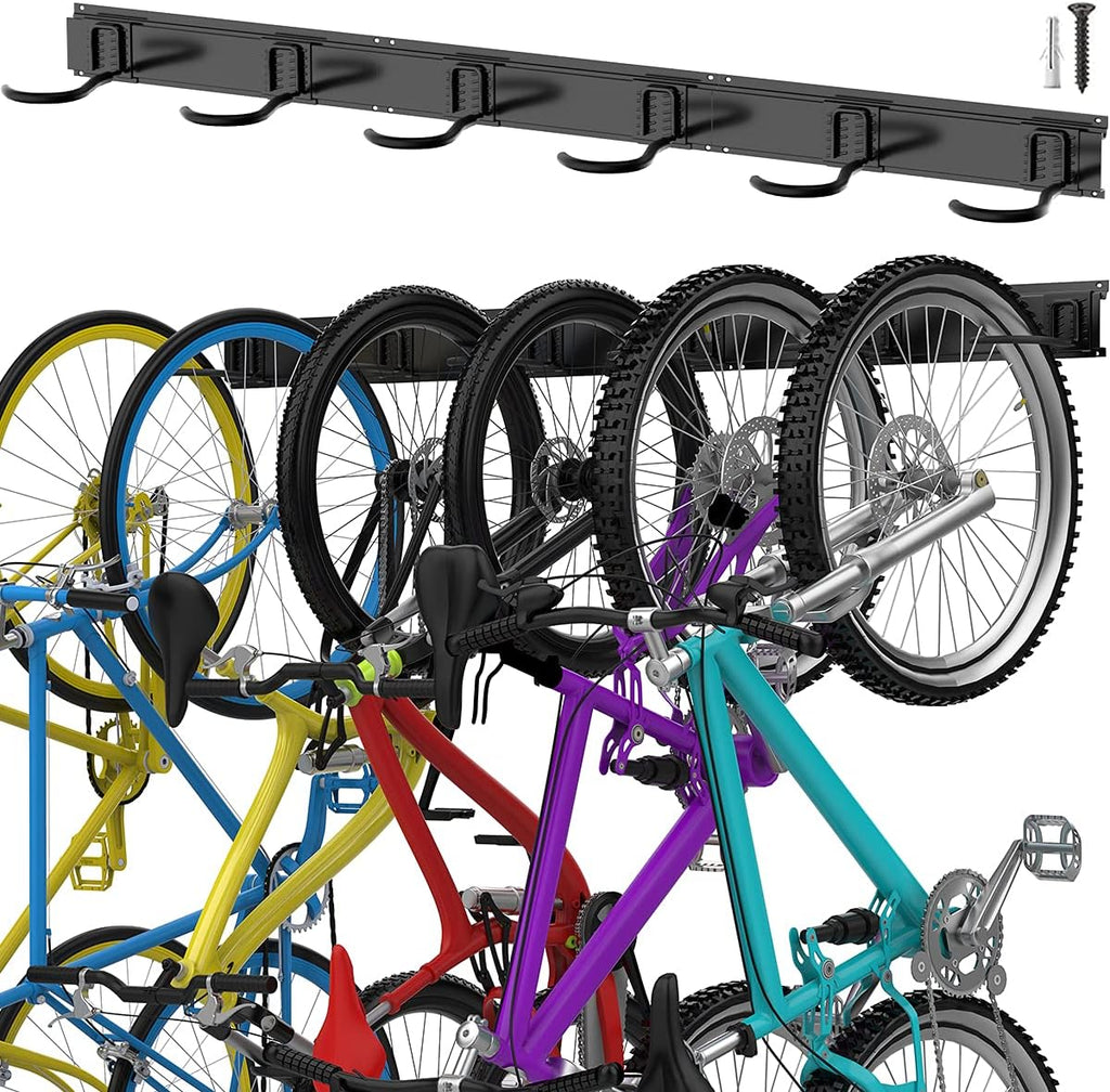 6 Bike Wall Mount Bike Storage Rack J7703