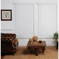 White 2in. Cordless Faux Wood Blind W2188
