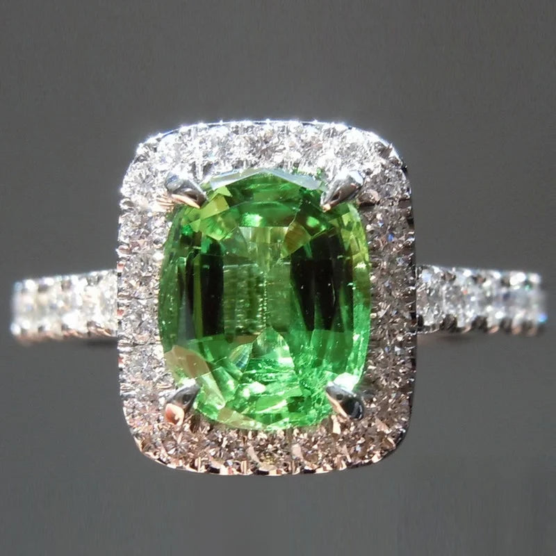 14K White Gold Cushion Cut Halo Engagement Ring N766120