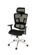 Black Ergonomic Mesh Office Chair with Headrest and Armrests Y18753