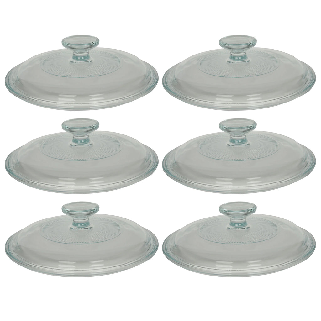 Clear Glass Replacement Lid Cover 6-Pack Z5729