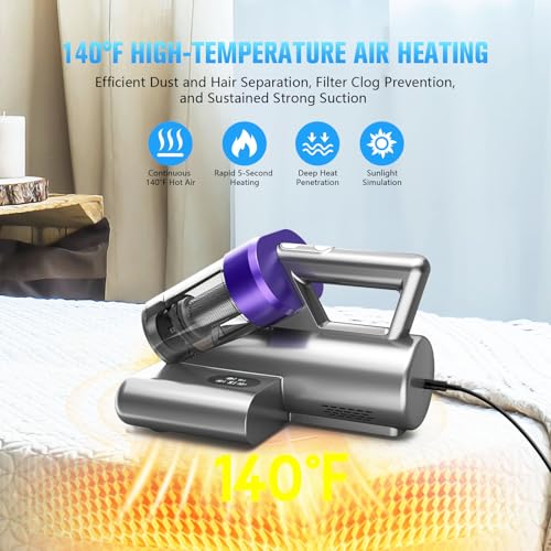 Mattress Vacuum Cleaner with UV-C Light, 16Kpa, 140°F Heat, Corded Z963509
