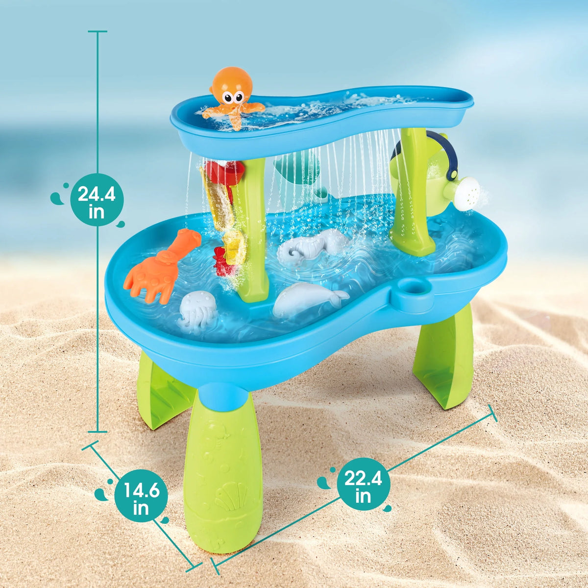 Sand and Water Table with 19PCS Accessory Set D448