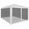Party Tent with 4 Mesh Sidewalls D4389