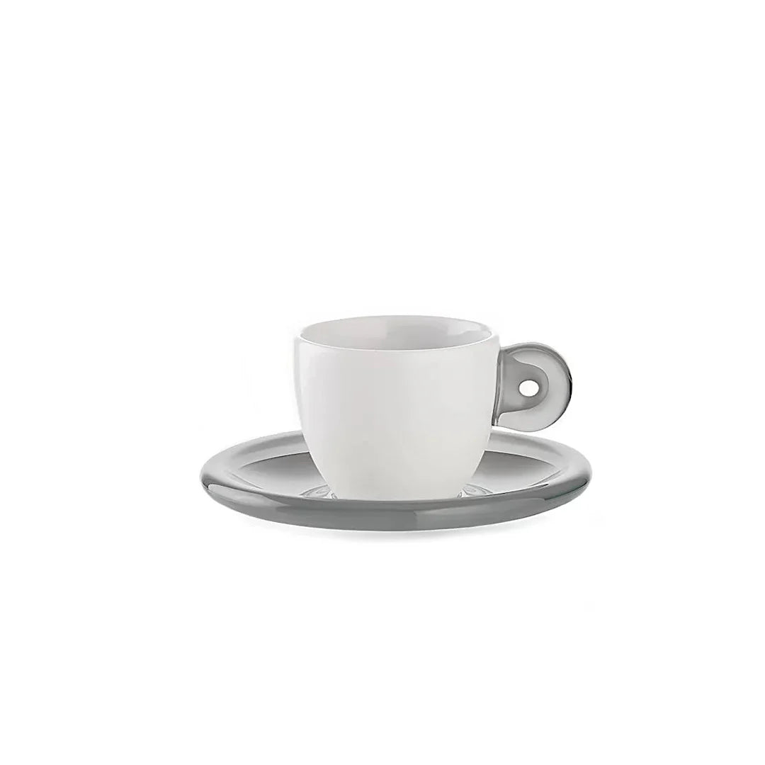 6 Espresso Cups With Saucers V4177
