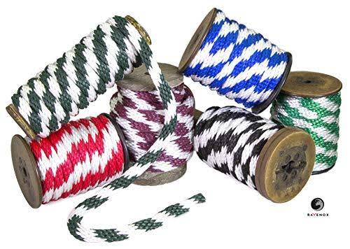 Hunter Green & White Braided Utility Rope, 1/2 inch x 250 Feet M711518
