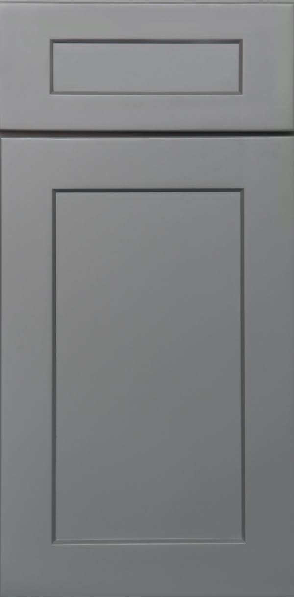 Grey Diagonal-Corner Wall Cabinet with 1 Door and 2 Shelves E809