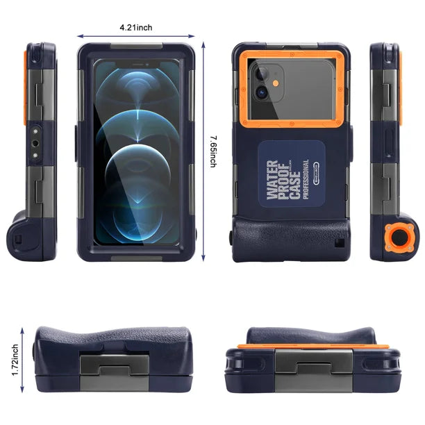 Waterproof Protective Case for Sony Xperia XA2 Plus and all Phones Up to 6.9 Inch with Lanyard D3020