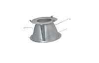 8x22 Conical Reflector with White Flange Y11726