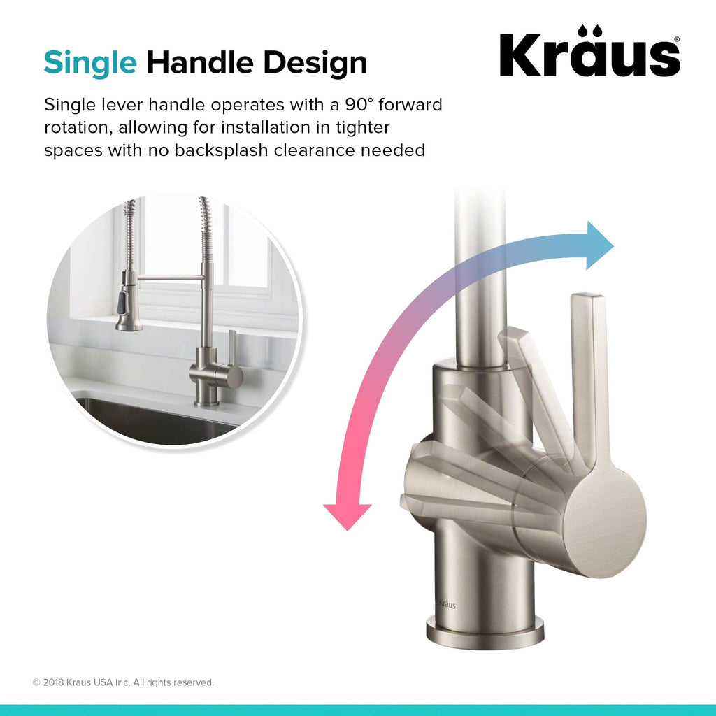 Brushed Gold Commercial Style Kitchen Faucet and Water Filter Faucet Combo S8309