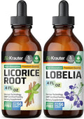 Licorice Root Tincture & Lobelia Tincture 4 Fl. Oz. D909