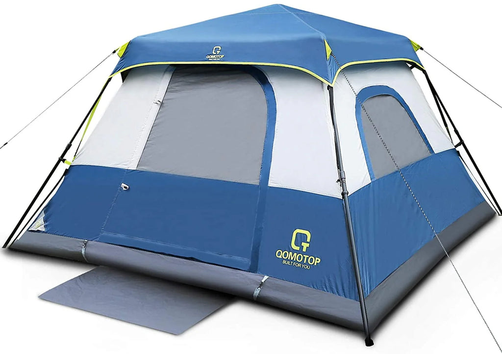6 Person Waterproof Pop Up Camping Tent with Top Rainfly S549