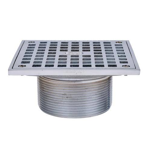 6x22 Cast Chrome Square Barrel with Square Strainer H9912