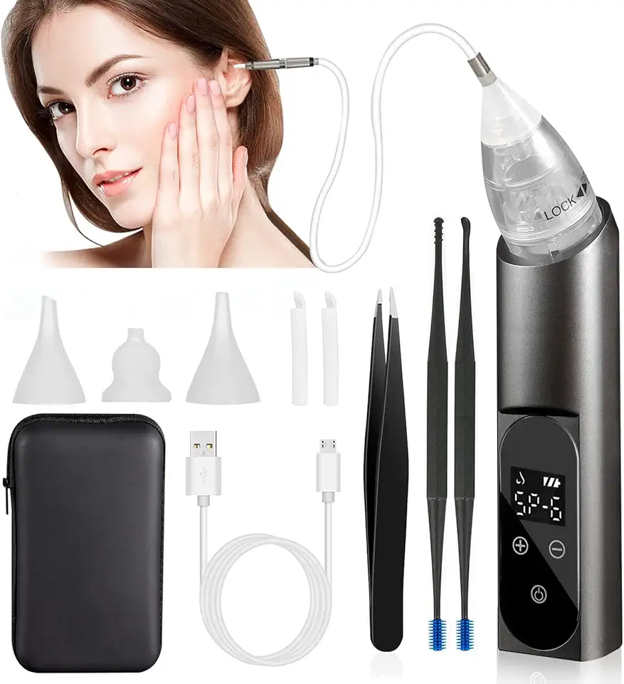 Electric Ear Wax Vacuum Cleaner with Carrying Case Q6467