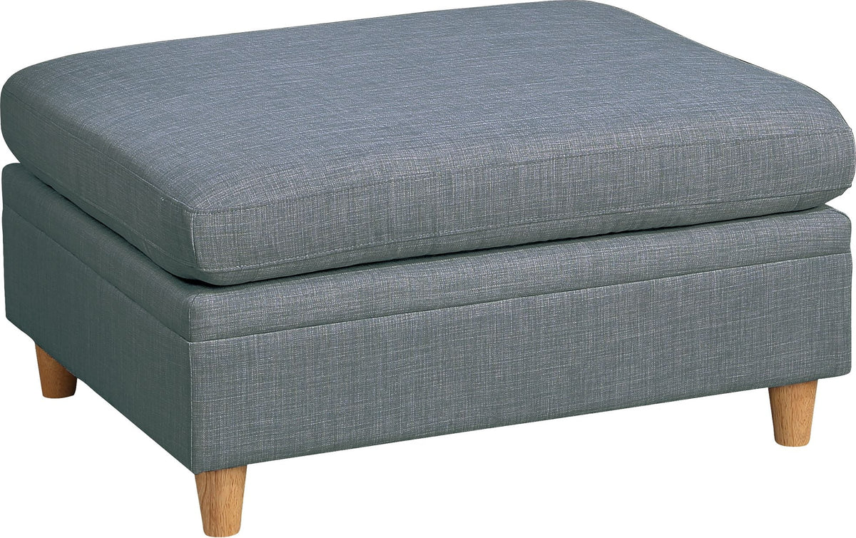7pc Sofa Set with Loveseat Armless Chair Ottoman Wedge U652994