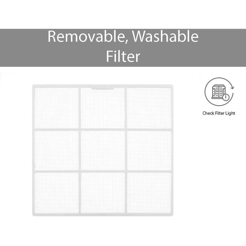 11,500/12,000 BTU 230V Window Air Conditioner with Supplemental Heat O8158