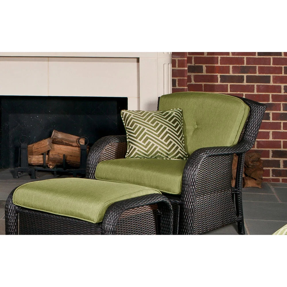 6-Piece Wicker and Steel Outdoor Conversation Set T2386