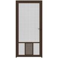 Brown Aluminum Hinged Screen Door G5659