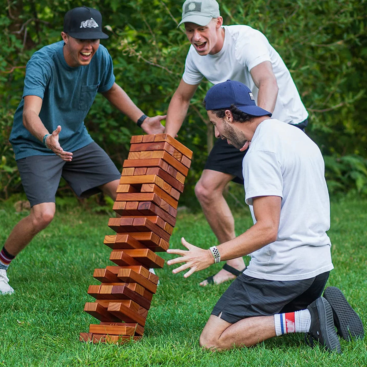 Natural Pine Wood Stacking Game 2 Pack D928503