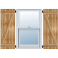 Rough Sawn Western Red Cedar Board-n-Batten Shutters with Z-Bar G727281