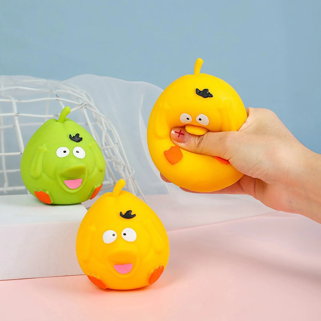 Sensory Squeeze Toy Cartoon Duck Pear C61138