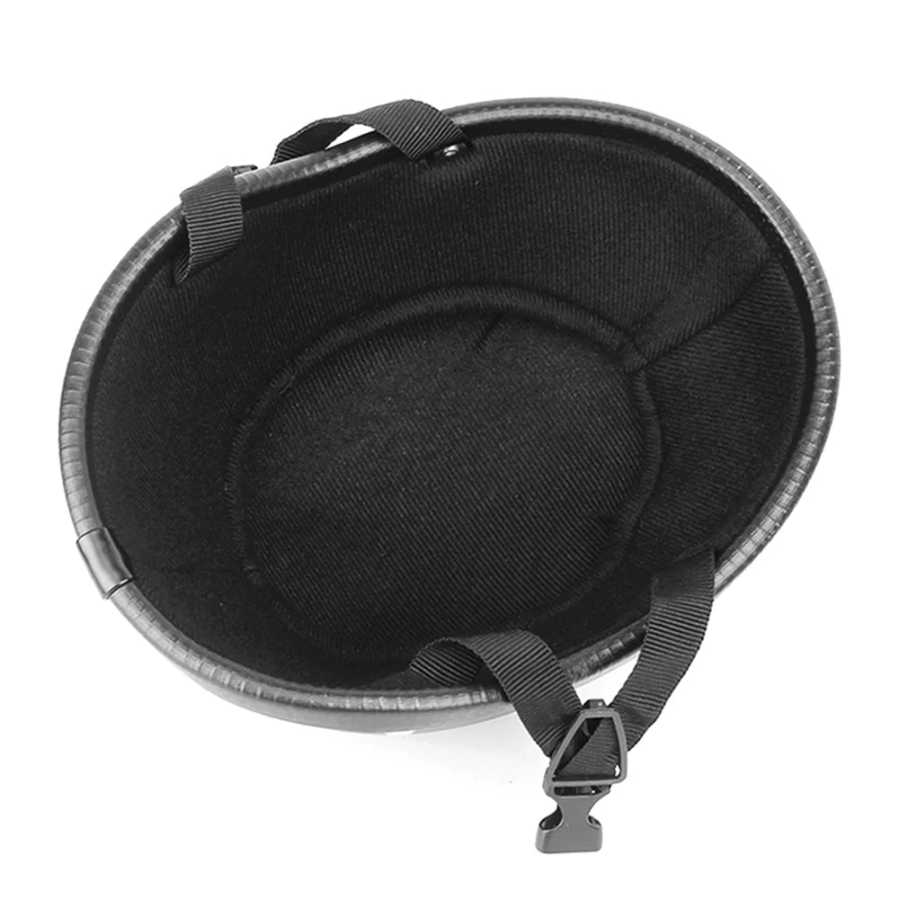 Bright Black Motorcycle Half Helmet H833