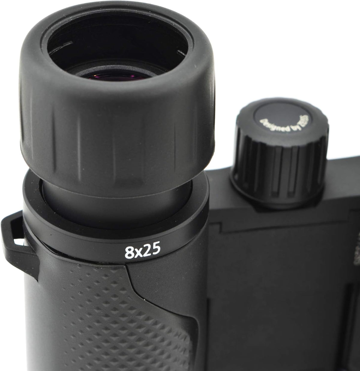 8x25 Compact Pocket Binocular Black Bundle with Lens Care Kit and Cleaning Cloth P836443