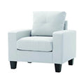 White Faux Leather Club Chair O582236