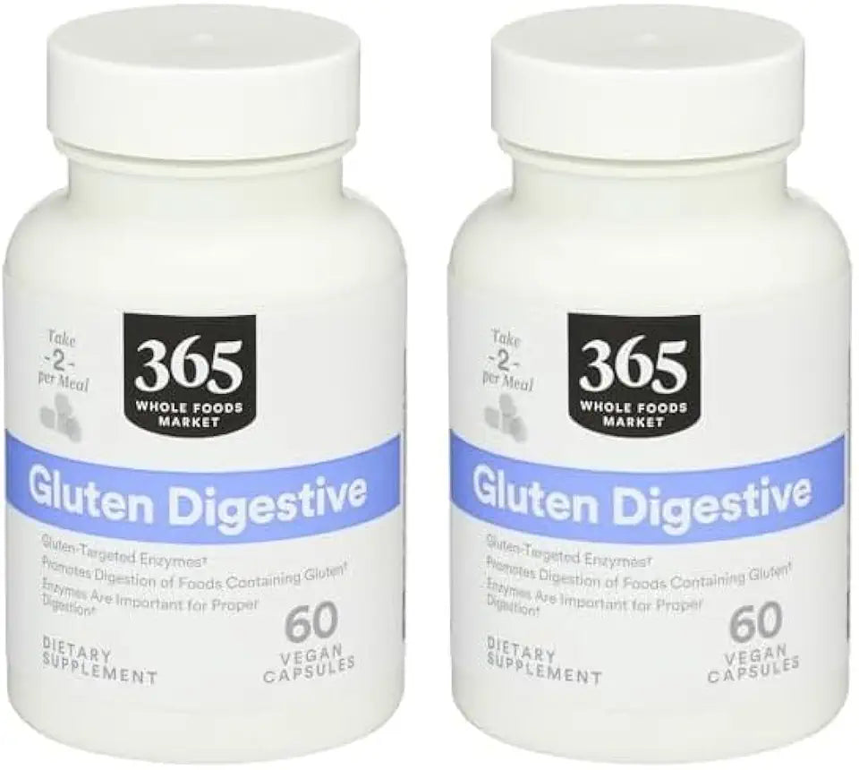 Enzymes Gluten Digestive 60 Count Pack of 2 T95857